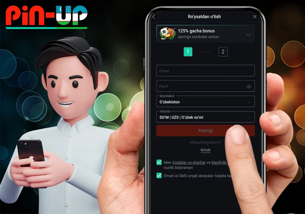 Pinup online casino login Uzbekistan